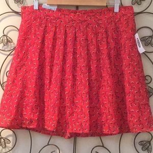Old Navy Skirt Mini Red Print